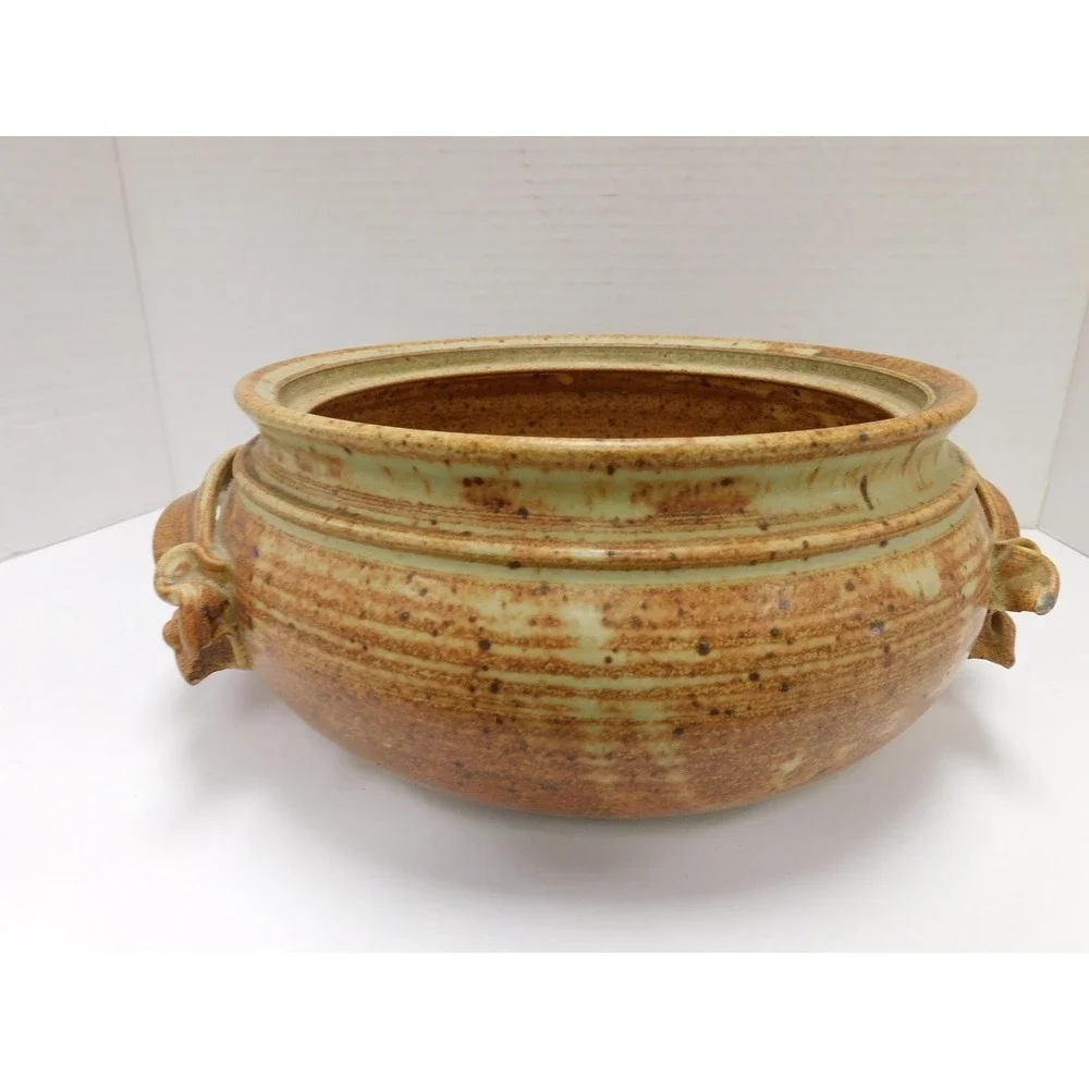Handmade Stoneware Casserole Wheel Thrown Studio Pottery JC430